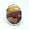 Australian Mookaite Ring  | 925 Sterling Silver | Oval Cabochon | Rich Ochre and Wine or Maroon | Quality Bezel Setting | US Ring Size 7.75 | AUS Size P | Dreamtime | Ancestral Spirits | Genuine Gems from Crystal Heart Melbourne Australia since 1986