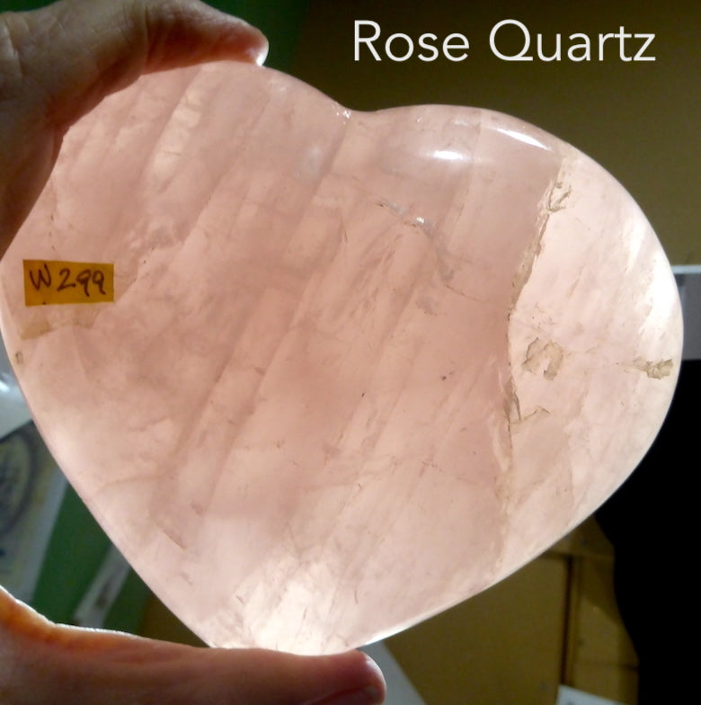 Large Rose quartz | Nice pink shade | Hand Carved Genuine | Madagascar | Love Rock | Genuine Gems from Crystal Heart Melbourne Australia since 1986