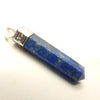 Lapis Lazuli Pendant | Single Point | Silver Plated Costume Jewellery | Calm mind | Deep Meditation | Inner Truth | Genuine Gems from Crystal Heart Melbourne Australia since 1986 