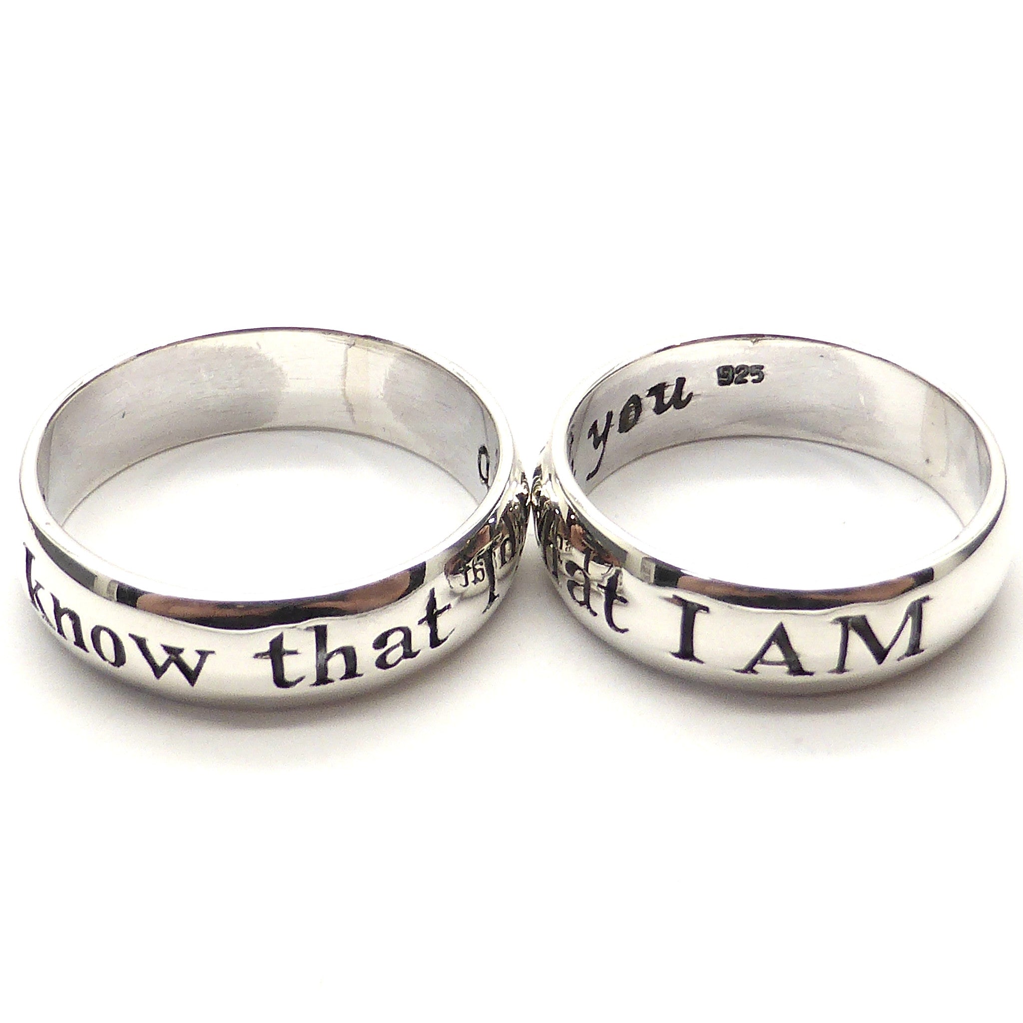 I love online you engraved ring