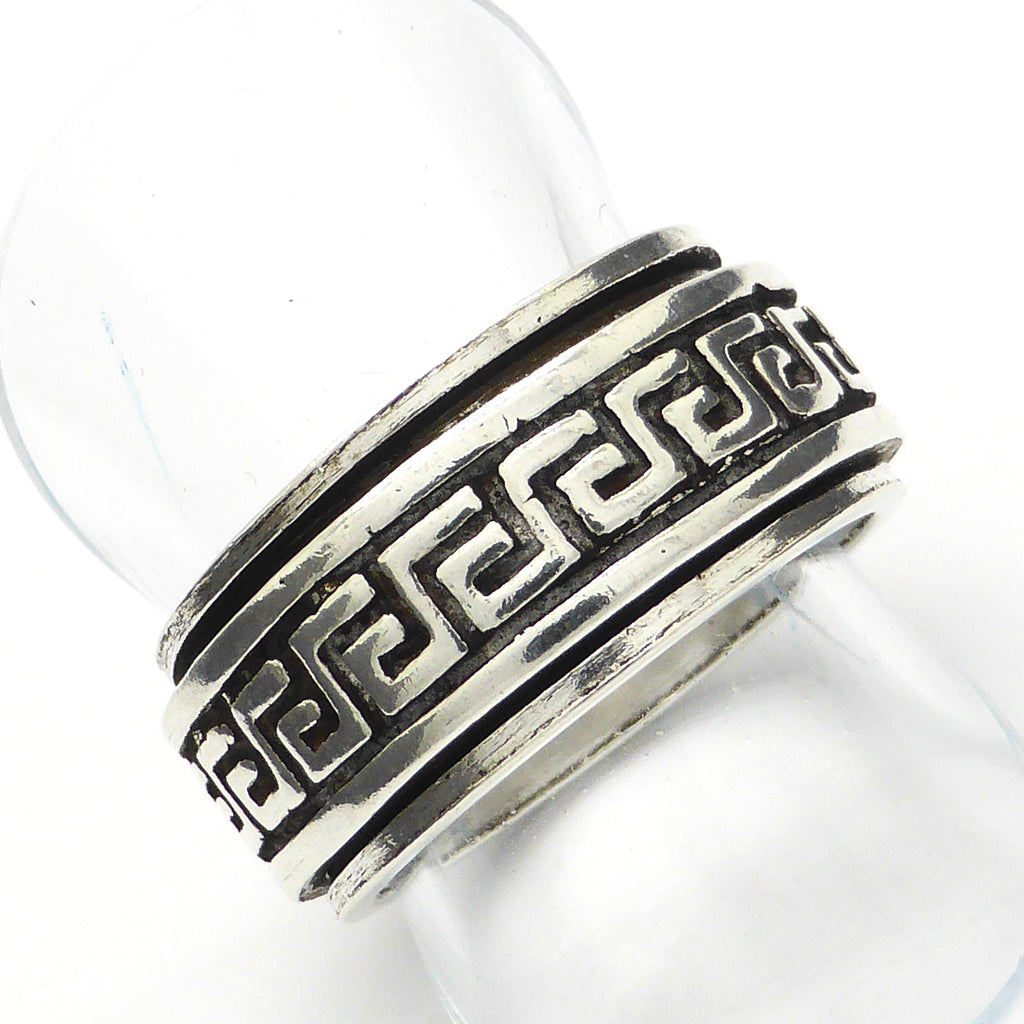  Spinner Spinning Ring Greek Border Stirling Silver australian supplier