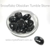 Snowflake Obsidian Tumble | Balances mind and body |  Tumble Stone | Pocket Healing | Crystal Heart |