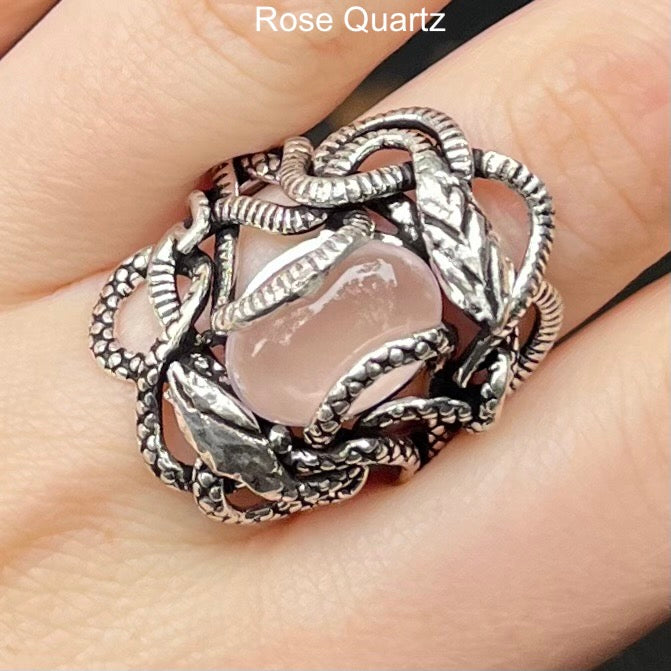 Crystal snake deals ring